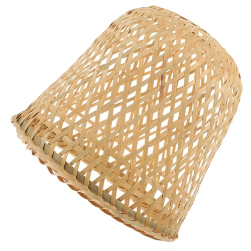 Holibanna 手編み竹素材のペンダントライトシェード 天井用ランプカバー レトロ調の吊り下げ灯 飲食店やホテル向けインテリア装飾