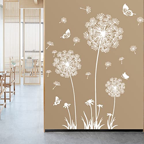 Vinilo decorativo diente de león blanco adhesivo 30x90 cm miniatura 3