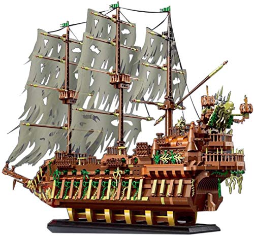 Mould 13138 Kreatives Piratenschiff, 3653 Stück MOC Kriegsserie, Kompatibel Mit Legosteinen, Großes DIY Geisterschiff…