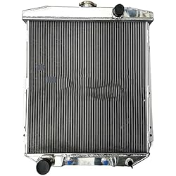 HyKab Radiador de Aluminio y 2 Ventiladores compatibles con Fairlane Fit Car Saloon Station Wagon Main Line 54 55 56 1954 1955 1956