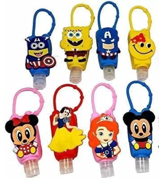 ECLET Plastic Refillable Bottles with Flip Cap, Multi 4 Pcs Hand Sanitizer Bottles, Kids' Unisex Reusable Containers, Outdoor Camping-picture-27
