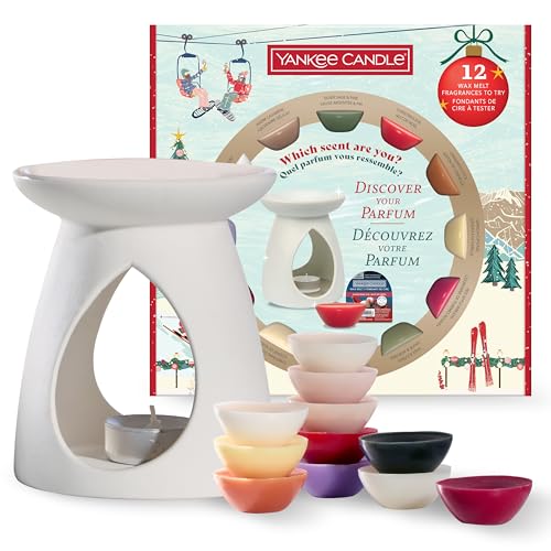 Yankee Candle Set regalo di cera profumata natalizia | 12 cere profumate1 bruciatore per cera e 1 lumino da tè senza profumo | Collezione Après Ski | Regali di Natale perfetti per le donne