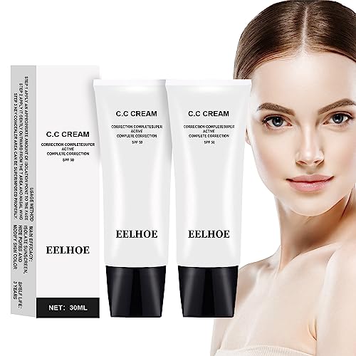 Skin-Tone-Adjusting-CC-Cream-SPF-50-New-Cosmetics-CC-Cream-Colour-Correcting-Self-Adjusting-for-Mature-Skin-All-In-One-Face-Sunscreen-and-Foundation-Pre-makeup-Primer-Moisturizing-Skin-Concealer-Brigh Skin-Tone-Adjusting-CC-Cream-SPF-50-New-Cosmetics-CC-Cream-Colour-Correcting-Self-Adjusting-for-Mature-Skin-All-In-One-Face-Sunscreen-and-Foundation-Pre-makeup-Primer-Moisturizing-Skin-Concealer-Brigh