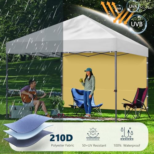 Image of MASTERCANOPY 12x12 Pop Up Canopy Sidewall Only 1-Pack Beige