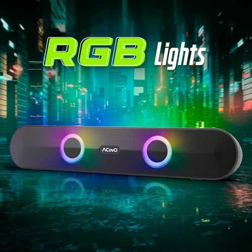 Image of ACwO CARNIwAL 313 | 16W RMS Output | Dual Powerful Speakers | 10Hrs Music Playtime | TWS Function for Multi-Unit Pairing | Dynamic RGB Lights (Black)