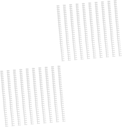 Miniatura 1 de STOBOK 20 piezas de alambres de hoja suelta, cuaderno de abdominales, espinas blancas, agendas A, cuadernos, encuadernación en espiral de hojas,