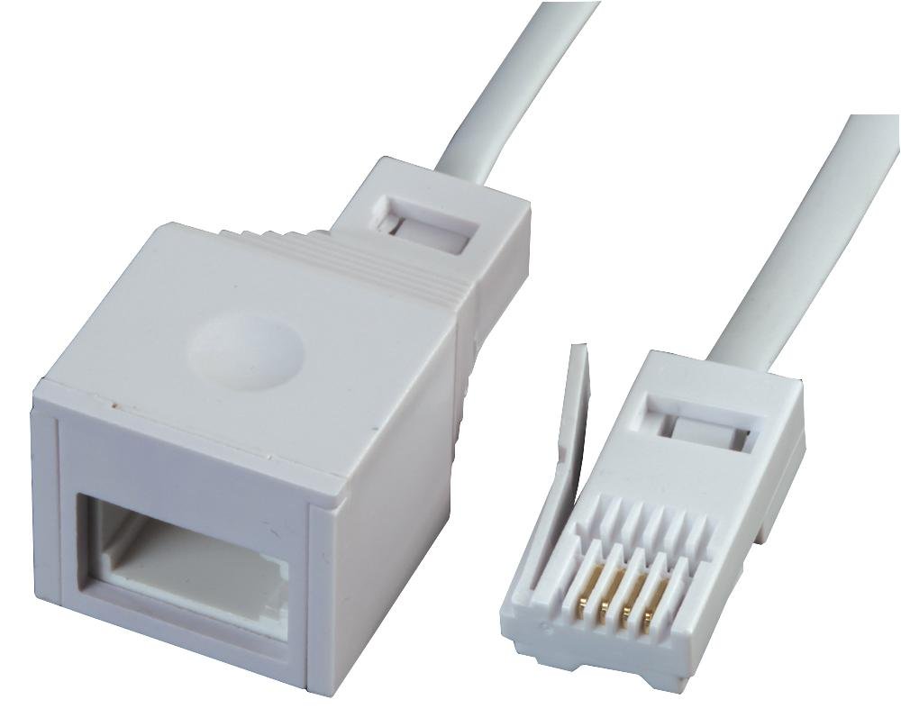 PIFCO 15 Meter Telephone Extension Lead TEL1018 - White