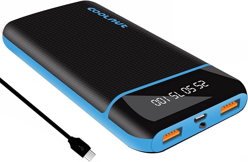 Coolnut 20000 mAh QC (Quick Charge 3.0) Fast Charging Power Bank with 18W for iPhone, Samsung, One Plus and all SmartPhones (With C-Type Cable)