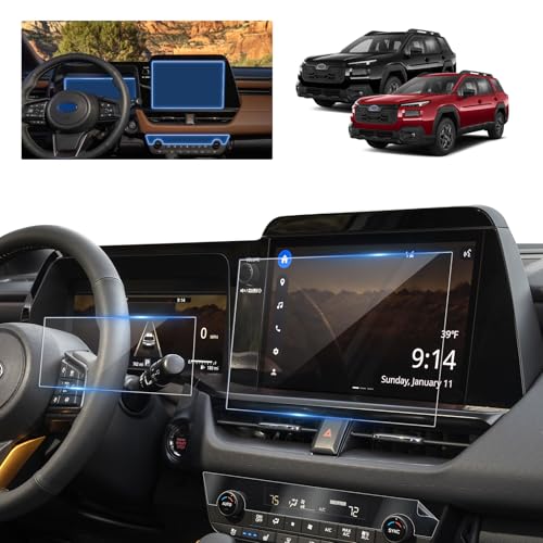 BSTW for 2026 Subaru Outback Screen Protector for 2026 Outback 12.1" Main Infotainment & 12.3" Cluster Display Tempered Glass & Air Conditioner Nano Screen Protector (2026 Outback 4 PIECE KIT HD) by BSTW - Image 2
