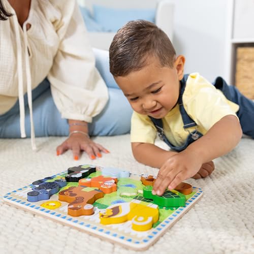 Image of Melissa & Doug Pets Wooden Chunky Puzzle (8 pcs), Educational Screen Free Activity for Toddler, Preschoolers and Kids Ages 2+ (Pack of 12)