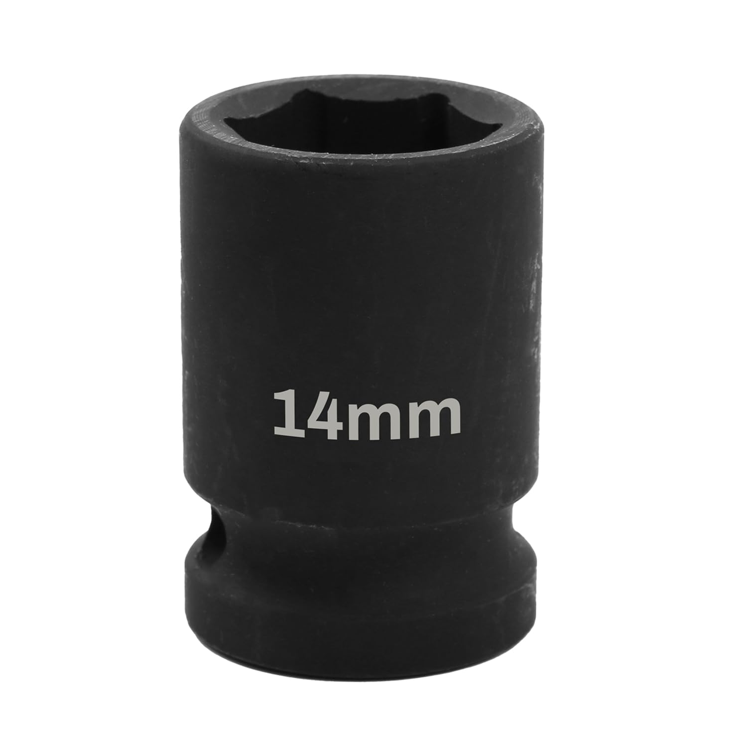 Uxney 1/2" Drive 14mm Impact Socket, 6 Point Chrome Molybdenum Steel (CR-MO) Heavy Duty Axle Nut Socket for Easy Removal of Axle, Wheel Hub, Lug Nuts