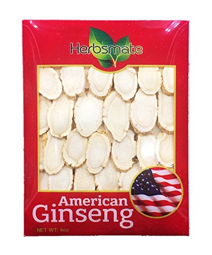 New Green Nutrition Hand-Selected A Grade American Ginseng Large Slice (4Oz. Box) 4 Ounce (Pack of 1)