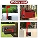 ZJRDYYK Mailbox Flag Replacement Kit, Mailboxes Accessories for Metal, Brick, Stone, Wood and All Other Surfaces, Red (2 Sets)