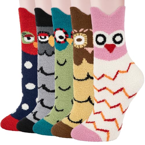 Kotashion Calcetines Mujer Invierno 5 Pares Suaves Esponjosos Patrón Lindo Casa Termicos Cálidos Calcetines Cómodos Forro Coral Niña Regalo Kotashion Calcetines Mujer Invierno 5 Pares Suaves Esponjosos Patrón Lindo Casa Termicos Cálidos Calcetines Cómodos Forro Coral Niña Regalo