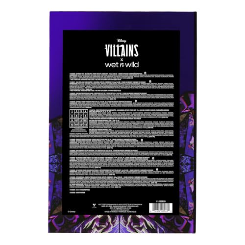 Image of wet n wild Disney Villains PR Box, 14-Piece Makeup & Accessories Collection, Limited Edition Storybook Set, Cruelty-Free