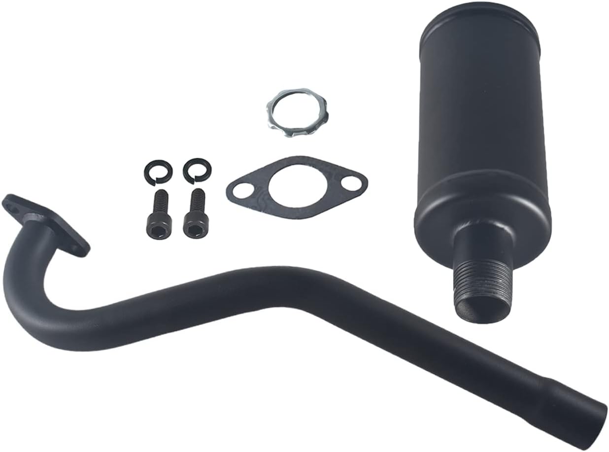 Exhaust Pipe With Muffler For Predator 79cc 98cc 3HP Coleman CT100U Mini bike FRP GMB100 GPS Rascal Baja Doodlebug Dirt Bug Mini bike Black