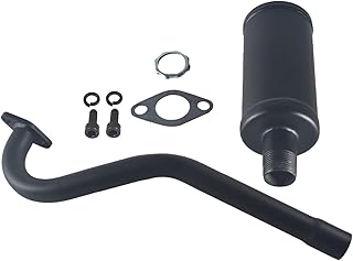 Exhaust Pipe With Muffler For Predator 79cc 98cc 3HP Coleman CT100U Mini bike FRP GMB100 GPS Rascal Baja Doodlebug Dirt Bug Mini bike Black