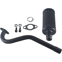 Central long Exhaust Pipe With Muffler For Coleman CT100U 98cc Mini Bike For Predator 79cc 3HP Engine Parts Black
