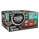 Keurig Crafted Classics Coffee K-Cups Pods 6 Variety Collection Med Roast, Chocolate, 72 Count