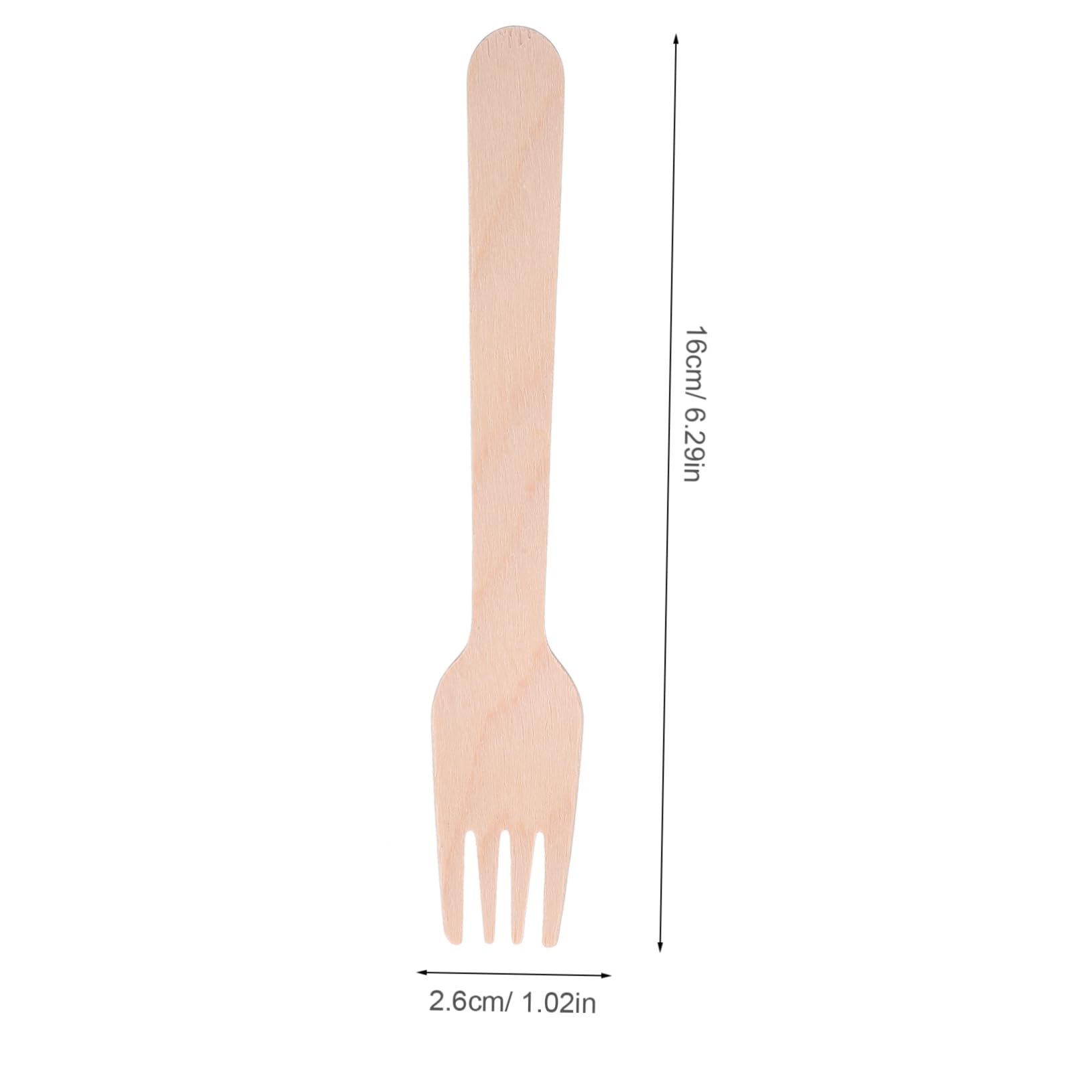 Unomor 100pcs Elegant Forks Convenient Party Tableware for Fruits Salad Snacks Stylish One Use Dinnerware for Weddings Events Gatherings