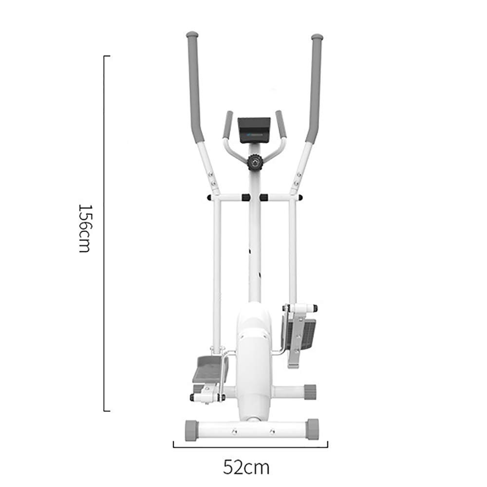 Ellittica Cross Trainer Macchina da Palestra Attrezzatura per Il Fitness Domestico con Piedini Antiscivolo Ellittica Magnetica con 8 Livelli di Resistenza Bianco