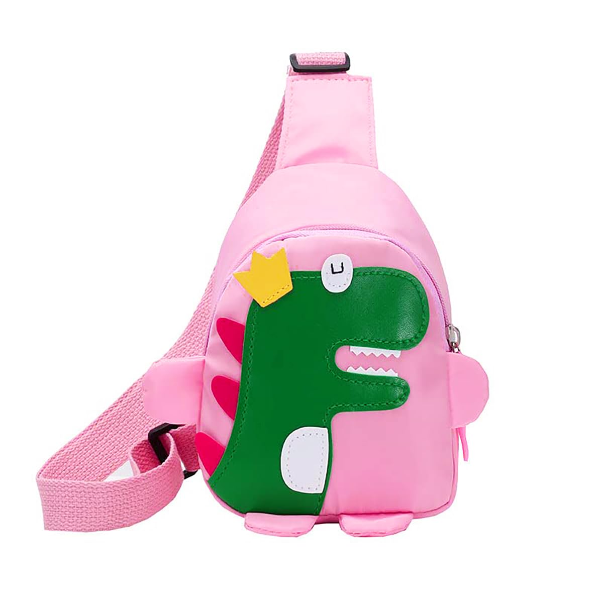 Children's School Bag Dinosaur Cartoon Backpack Nylon Kids Sling Chest Multi-Purpose Bag for 2-4 Years Kids