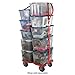 SNAP-LOC, All Terrain 4 Wheel Heavy Duty Dolly Cart, 6 Inch Casters, E Strap Attachment Included, 1,500 lb Capacity, Made in USA, Red
