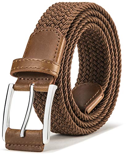 Image of Stretch Belt Men,Bulliant Mens Woven Stretch Braided Belt 1 3 /8