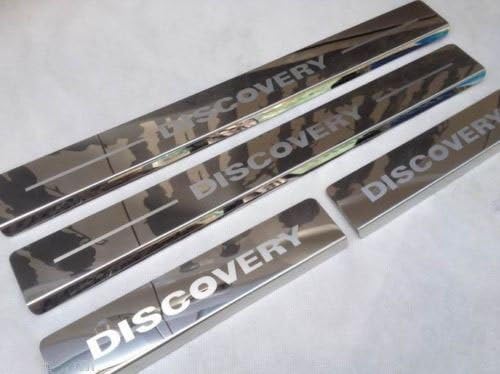 Aunoc Door Sill Guards Scuff Plate Trim for 05-12 LAND ROVER DISCOVERY 3/4 LR3 LR4