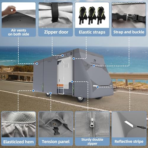 Image of VINPATIO Class C RV Cover Fits 29-32ft, Waterproof Class C Motorhome Cover