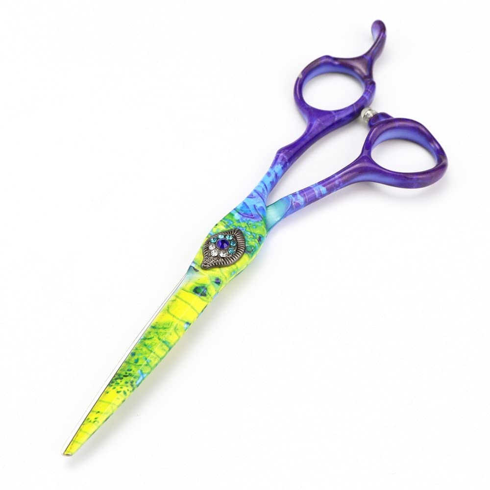 Professional 6-Inch Hair Cutting Shears, 440C Barber Scissors for Hairdressing and Thinning,Cutting