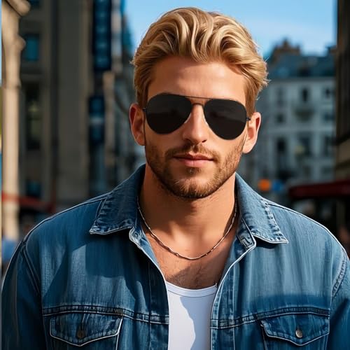 Polarized Sunglasses Womens Mens Oversized Vintage Sun Glasses Classic Retro Fashion Metal Shades Driving Vacation SY60052