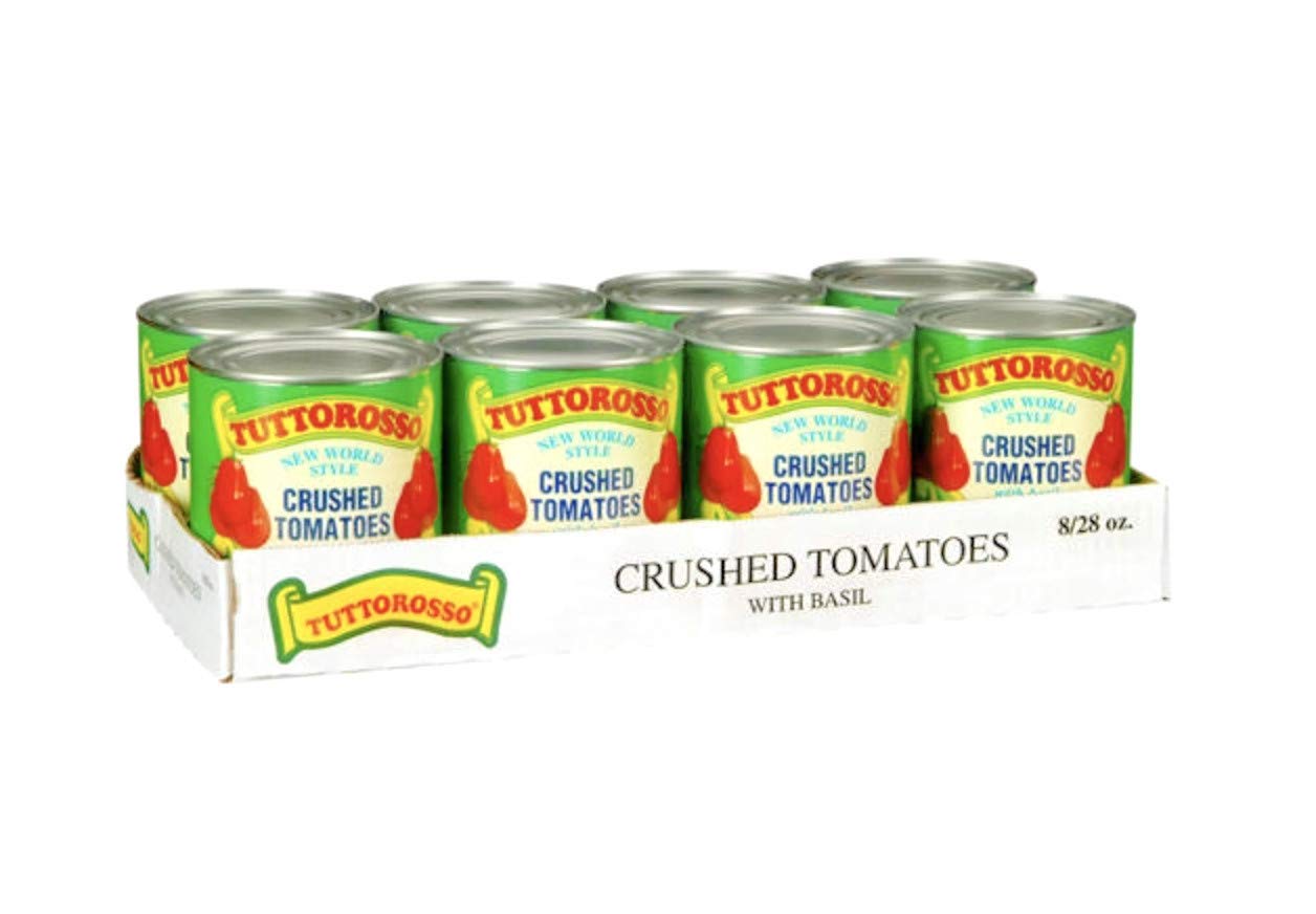 Tuttorosso Crushed Tomatoes w Basil 828 Oz.
