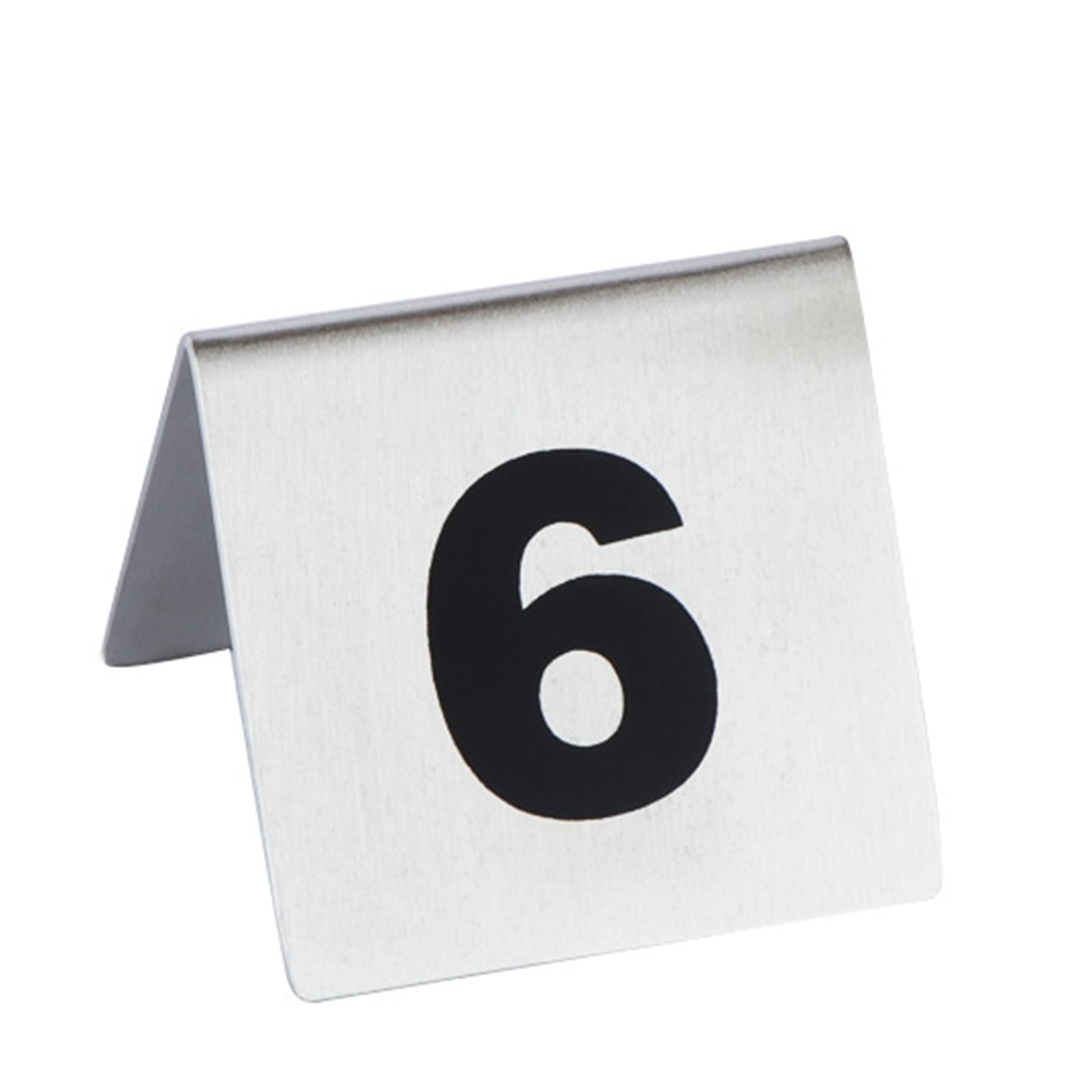 Hochzeitstischnummern, Edelstahl-Nummernzelt-Tischnummer, Tischnummernschild Arbeitsplatte Digital Mahlzeit Nummernschild Esstisch, für Restaurants Cafés Bars ( Color : White , Size : 1 to 100 pieces