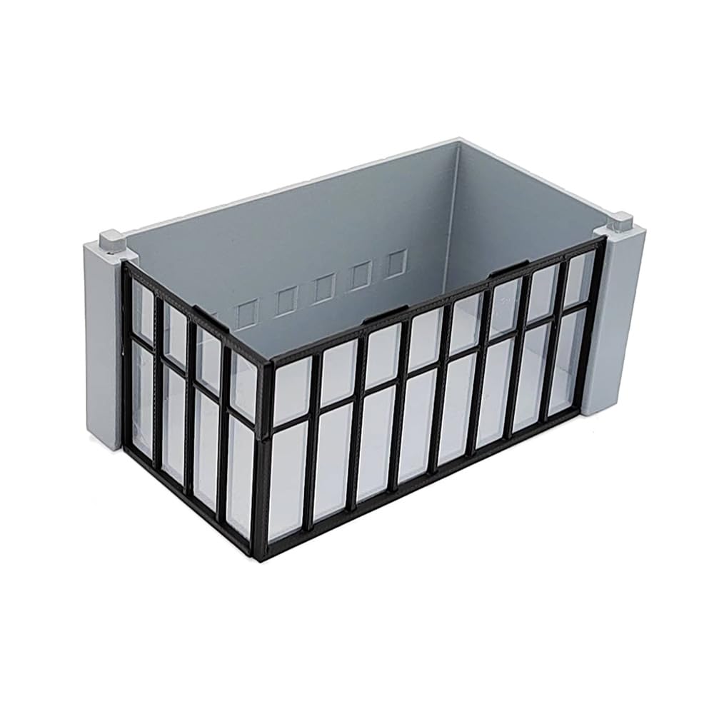 Outland Models Modern Commercial Box Building Corner Stackable 1:87 HO Scale (Stack Unit-Add One Level)