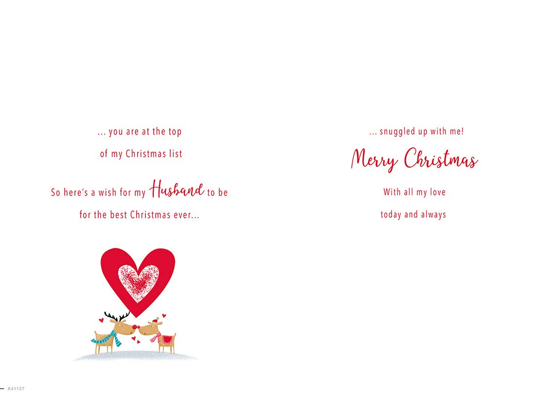 Biglietto di Natale con personaggio fidanzato – 23 x 15 cm – Piccadilly Greetings