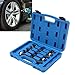 Ldafava Torsion Limiting Extension Bar Set High Quality Chrome Molybdenum Steel Pneumatic Power Tools Universal for Automotive Repair and Maintenance 5PCS 1/2in White Grey Blue Yellow