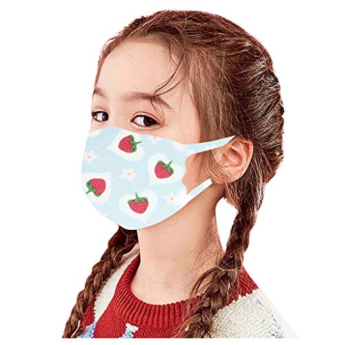 image for cnnIUHA Home 6PC Kids Face Protection Reusable Washable Cartoon Cute P