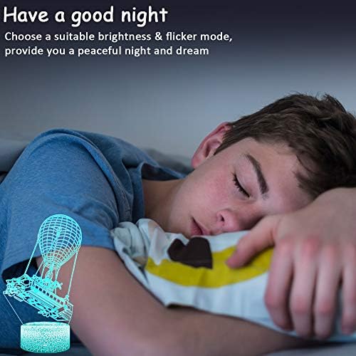 3D Battle Bus Night Light,Battle Royale Fortress Illusion Lamp 16 Colors Changeable LED Table Lights with Remote Controller Powered by USB Cable Best Gift for Gamer Kids Teens