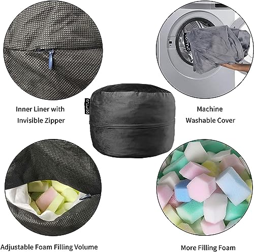 4FT Memory Foam Bean Bag Sofa