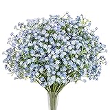kunstblumen zum basteln blau Einfach zu basteln: Unsere künstlichen Schleierkrautblumen haben einen flexiblen Stiel, Blütenkopf und Zweig können deinstalliert und installiert werden. Es kann auch Gypsophila-Blumen mit einer künstlichen Rose zusammenbinden, um das Blumenarrangement für die Heimdekoration zu gestalten.