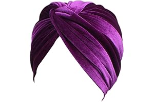 Long Elegant Women's Stretch Velvet Turban Costume Accessory Yzma Costume Hat