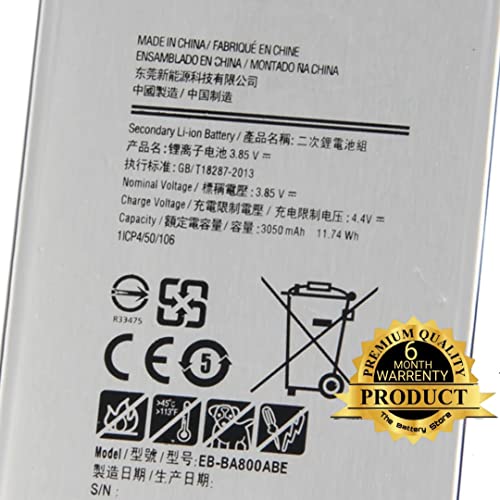 Image of THE BATTERY STORE Orignal EB-BA800ABE Battery for Samsung Galaxy A8 (2015) A800F A800S A800YZ Battery with 6 month warranty and high capacity battery backup. Carefully check your phone model and purchase. (FOR SAMSUNG A8)
