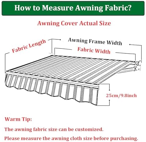 Retractable Patio Awning - 8x7ft Dark Grey Waterproof Outdoor Sun Shade with UV Protection for Garden & Deck - Manual Operation Ideal for Sunlight Blockage