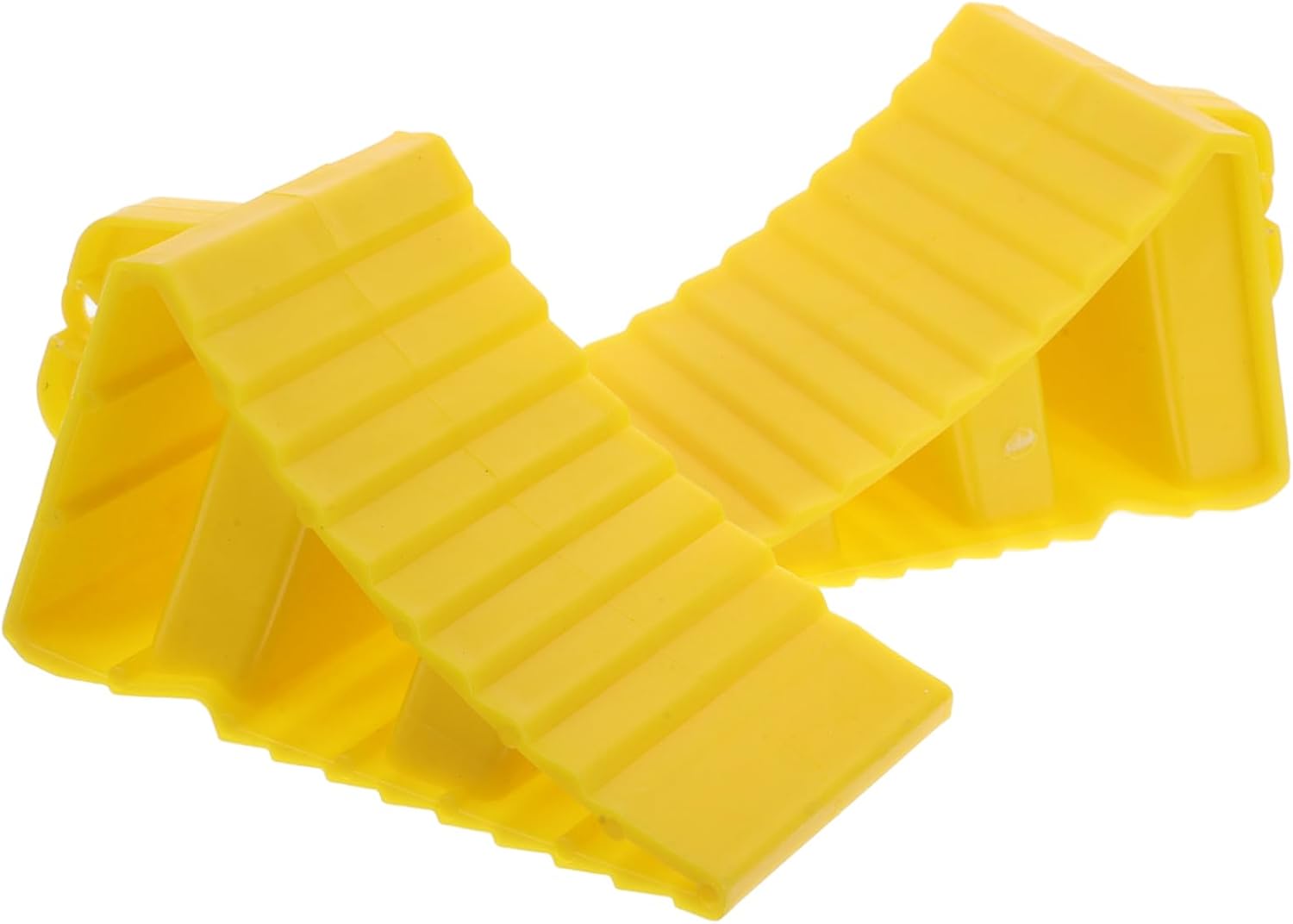 ULTECHNOVO 2pcs Plastic Wheel Chocks for Cars and Trucks with Handles