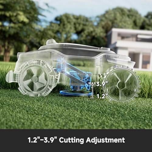 Image of [Upgrade All-Terrain Wire-Free] DREAME A3 AWD 1000 Robot Lawn Mower, 360 3D LiDAR & AI Dual Vision Smart Robotic Mower for 0.25 Acre, 80% Slopes & 45min Fast Charge