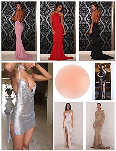 dclub Nipple Covers Reusable Comfortable & Natural Invisible Adhesive Silicone Pasties for Women, (Skin) - Image 3