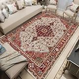 Heated Floor Carpet,Machine Washable Floor Heater,Timed Temperature Control Heated Foot Warmer for Living Room Bedroom Office，All Seasons(B,110x200cm)