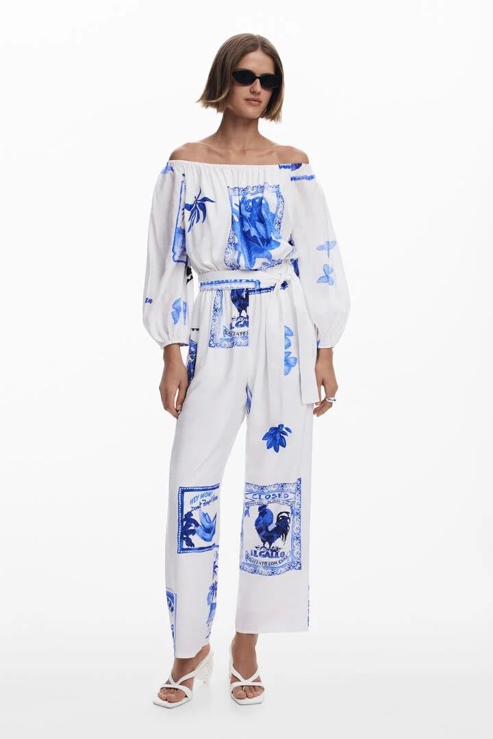 Desigual Dżinsy Jumpsuit_Tamiza damskie, biała, M