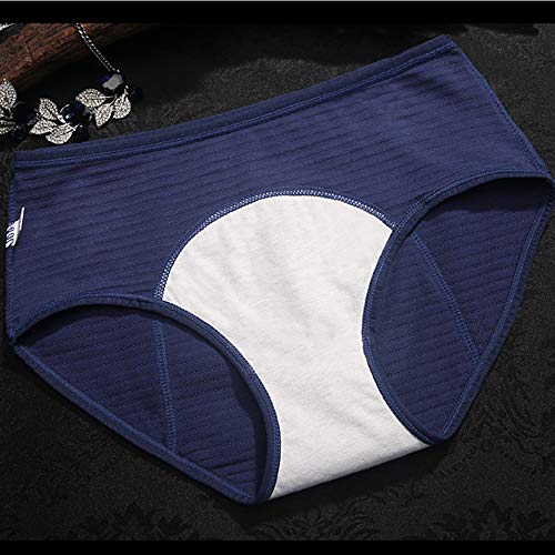 Teen Girl's Cotton Menstrual Period Panties Pack of 4pcs Women Leak-Proof Protective Underwear Briefs (Small, 4Blacks-Breathable Style)3